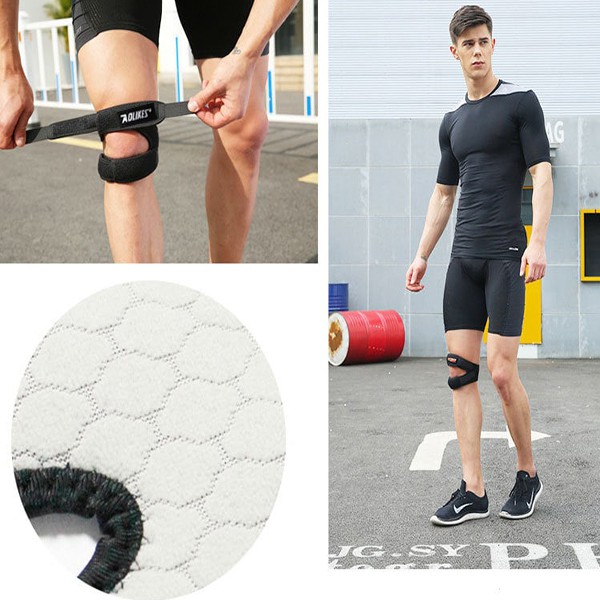 Băng Bảo Vệ Bánh Chè Knee Strap Bản Đôi Hỗ Trợ Chơi Thể Thao, Leo Núi, Đi Bộ Đường Dài