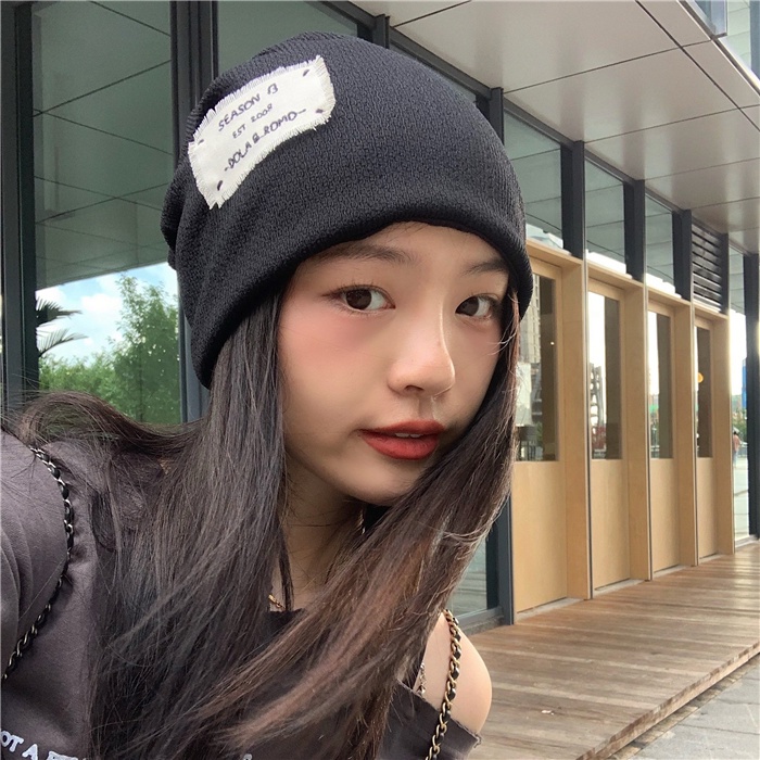 Mũ trùm đầu dệt kim phong cách Nhật Bản xinh xắn thời trang dành cho nữ