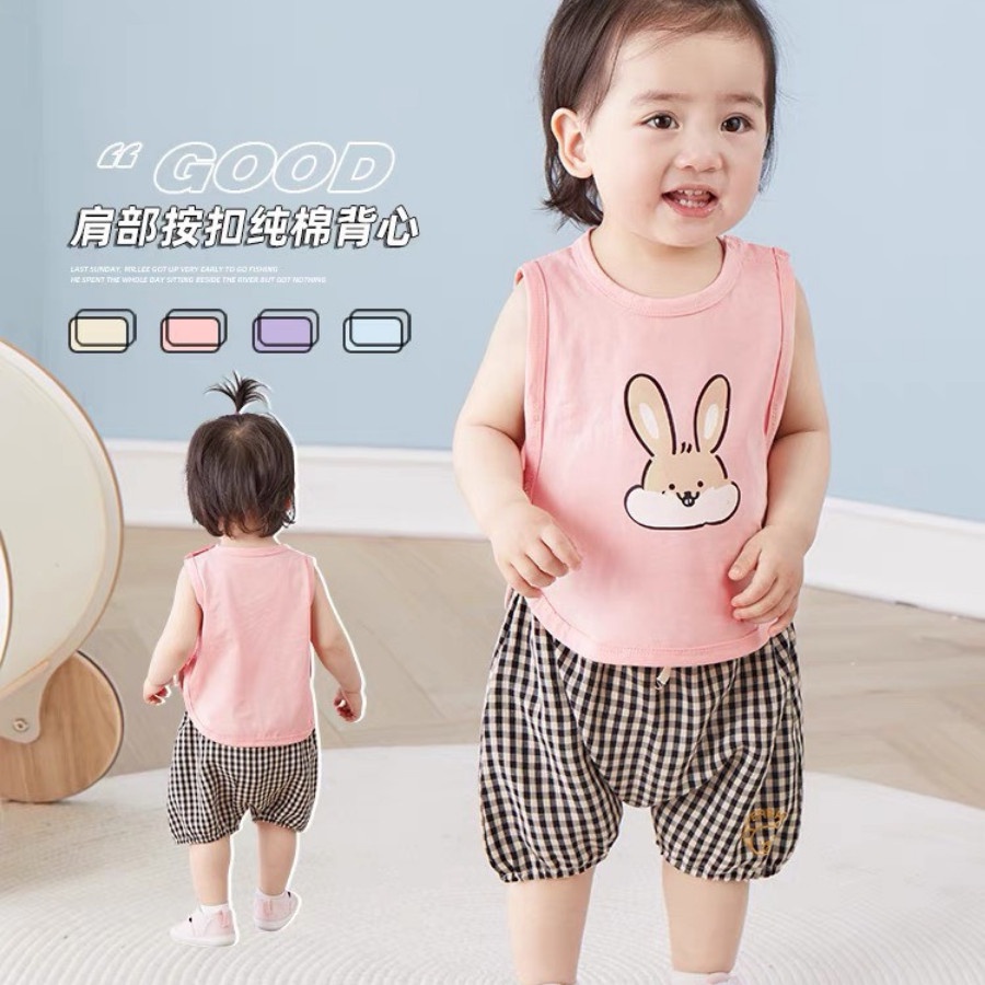 Áo Ba Lỗ Thoáng Mát Cho Bé Trai Bé Gái Từ 4-20 kg