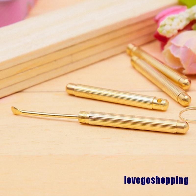 Dụng Cụ Lấy Ráy Tai Màu Vàng Gấp Gọn Tiện Lợi