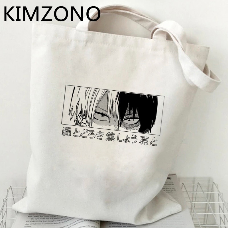 Túi Mua Sắm Vải Oxford Thân Thiện Với Môi Trường In Hình My Hero Academia Shoto Todoroki