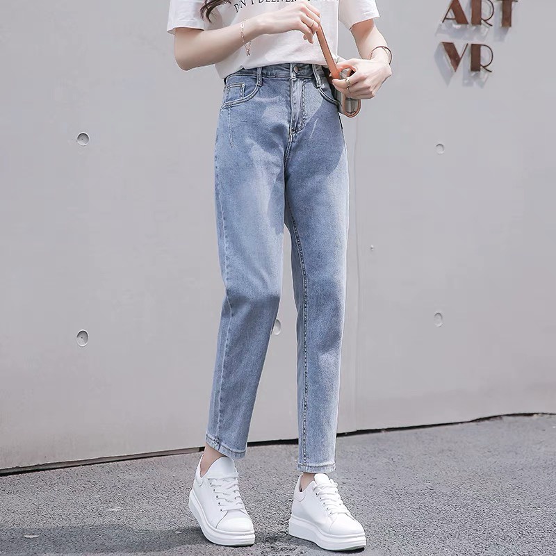 Quần jean nữ , quần bò baggy ống suông đứng, cá tính năng động hit hot 2022