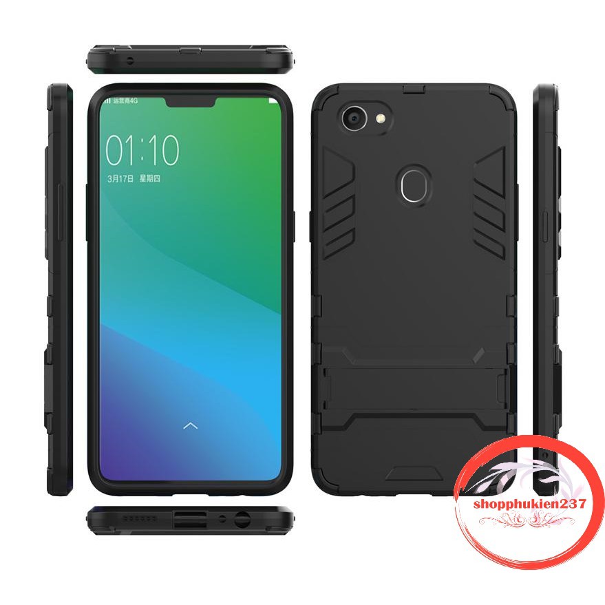 [Freeship toàn quốc từ 50k] ỐP LƯNG OPPO F7 ỐP CHỐNG SỐC IRONMAN CÓ GIÁ ĐỠ