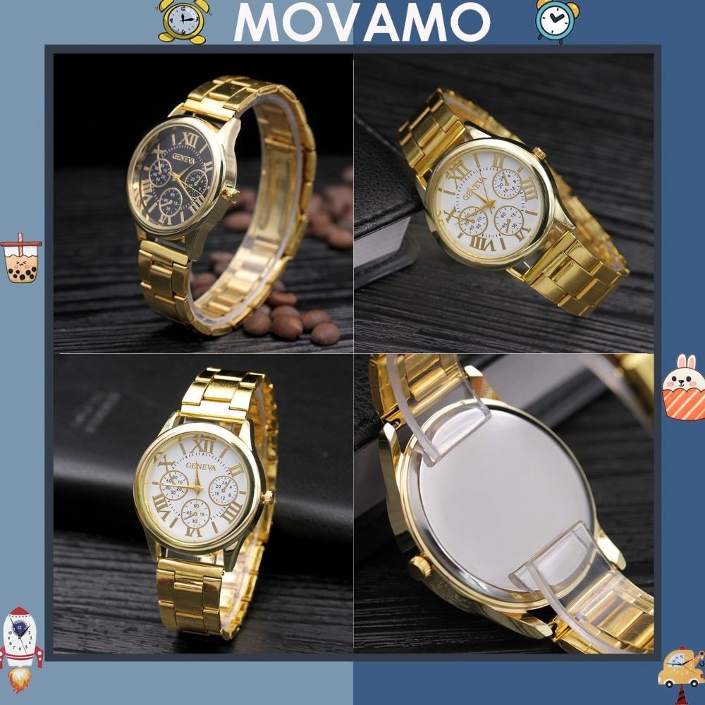 Đồng hồ nam nữ thời trang Geneva dây kim loại cực đẹp DH98