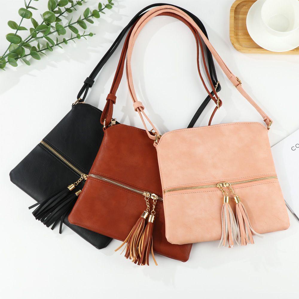 MIHAN1 Túi Xách Da PU Dây Đeo Vai Dễ Dàng Điều Chỉnh