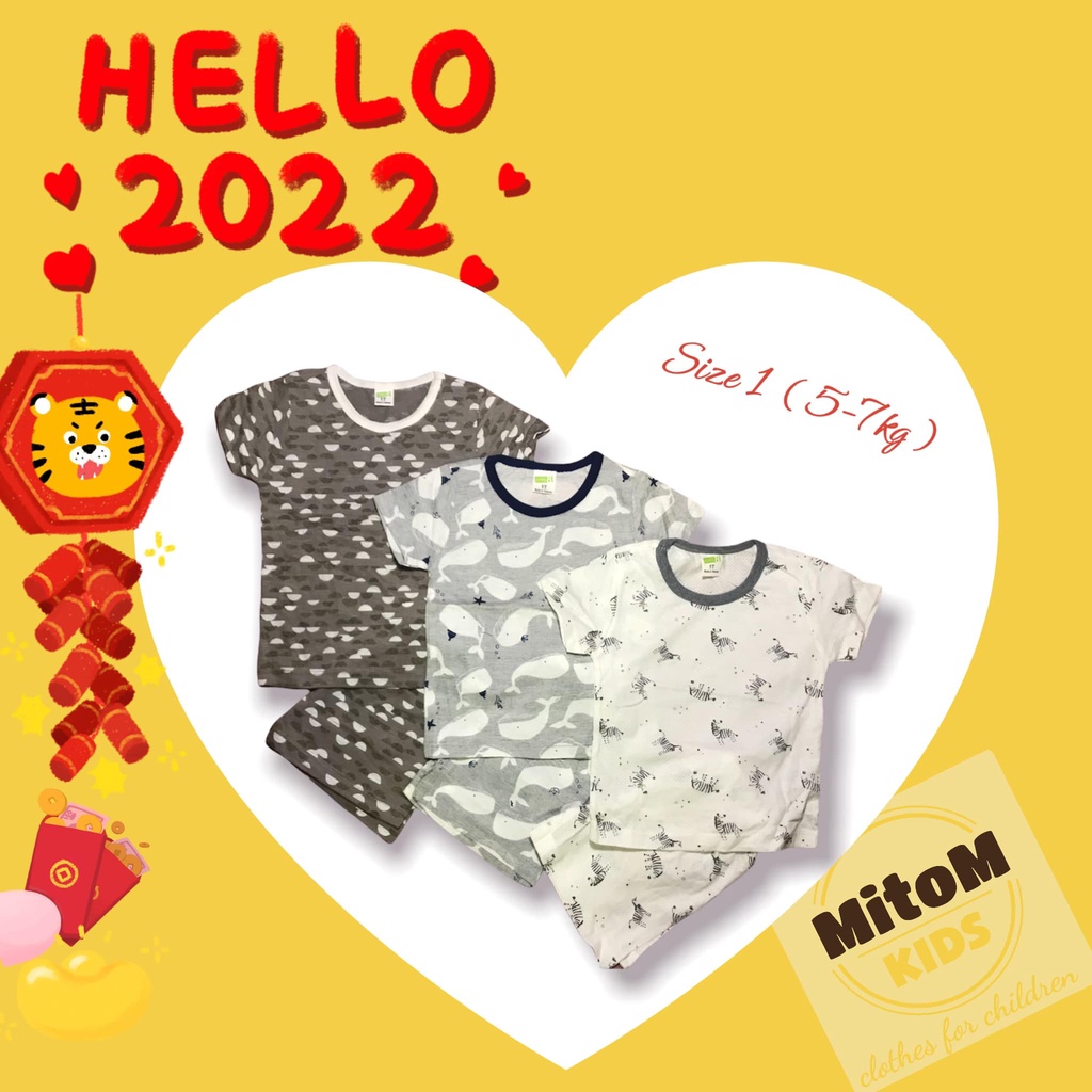 [SALE SỐC] Set 3 bộ 3-12m ♥️ FREESHIP ♥️ Chất thun cotton giấy siêu nhẹ, mềm mịn, thấm hút tốt, họa tiết tươi sáng