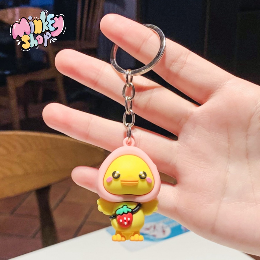 Móc Khóa Đẹp Hình Vịt Cute phụ kiện Túi Xách dễ thương - Minkey