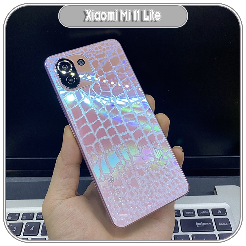 Dán PPF mặt sau trong vân cá sấu cho Xiaomi Mi 11 Lite 4G-5G-NE