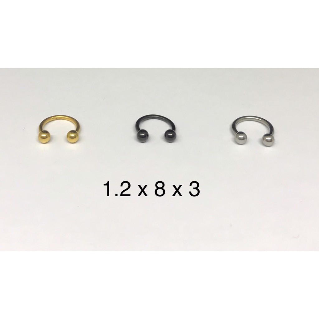 Khuyên chữ U ( 1.2X8X3)- Piercing ocean
