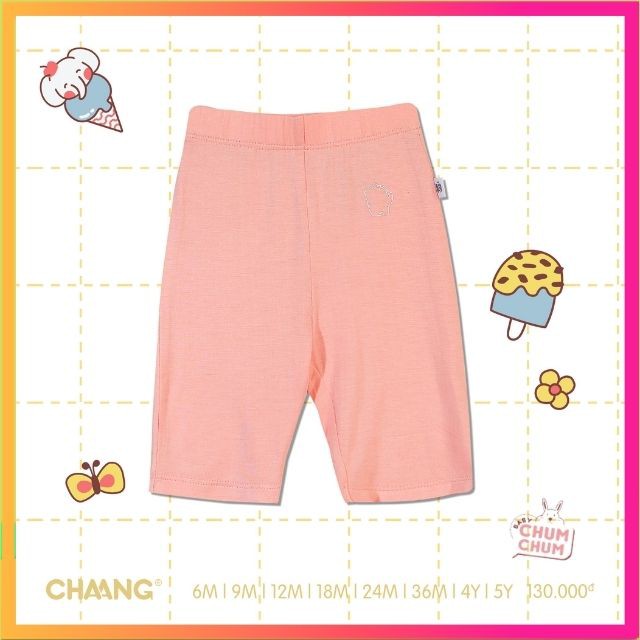 Quần Legging Lửng Cotton Cho Bé Summer Chaang Babychumchum Từ 3 Tháng - 5 Tuổi