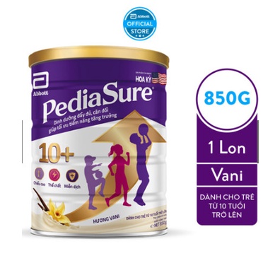 Sữa bột Pediasure 10+ Hương Vani Lon 850g