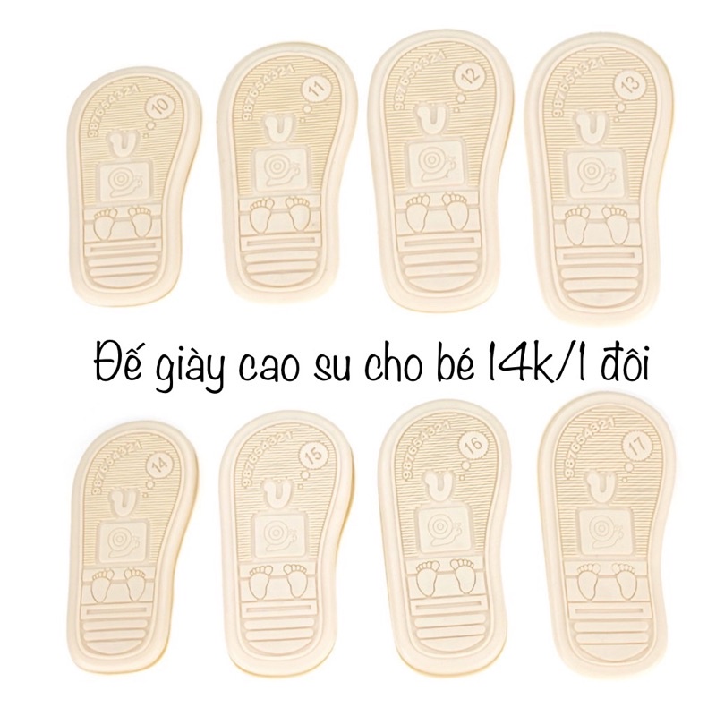Đế giày cao su cho bé