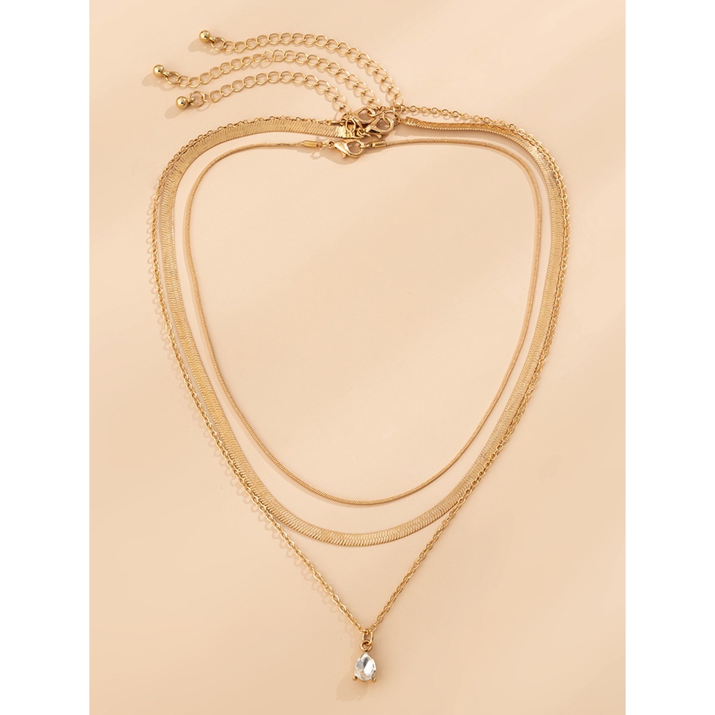 Vòng cổ Ba Lớp Phong Cách Bohemia Thanh Lịch Cho Nữ