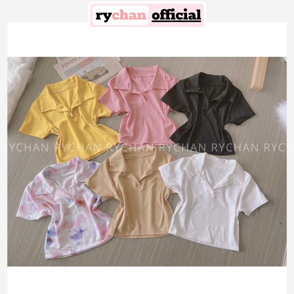 Áo Croptop Cổ Trụ Trẻ Trung Quyến Rũ Đi Trà Sữa Cùng Bạn Bè [ẢNH THẬT CUỐI] – MOI010