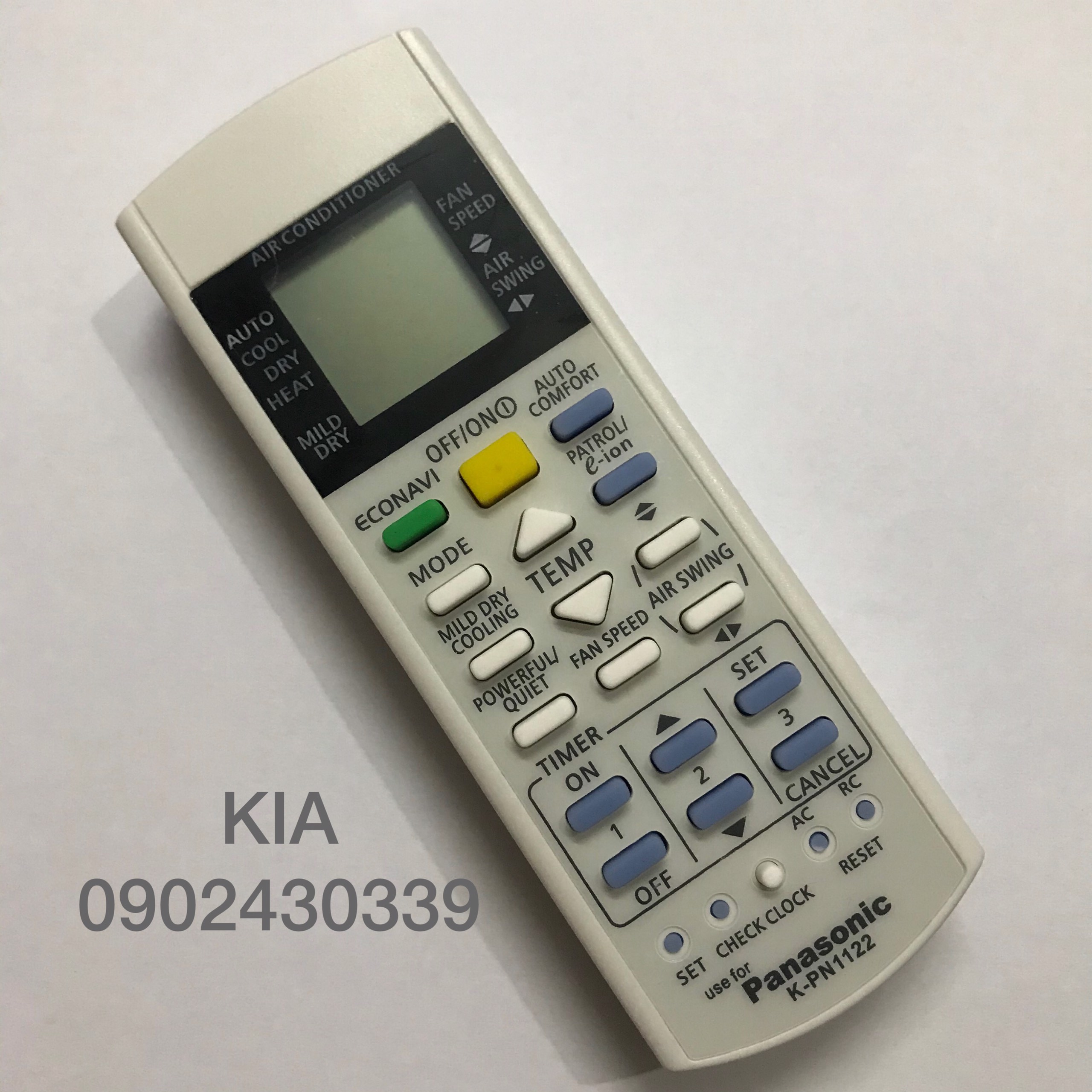 Remote dùng cho máy lạnh .PANASONIC K-PN1122 - Điều khiển dùng cho điều hòa .PANASONIC K-PN1122