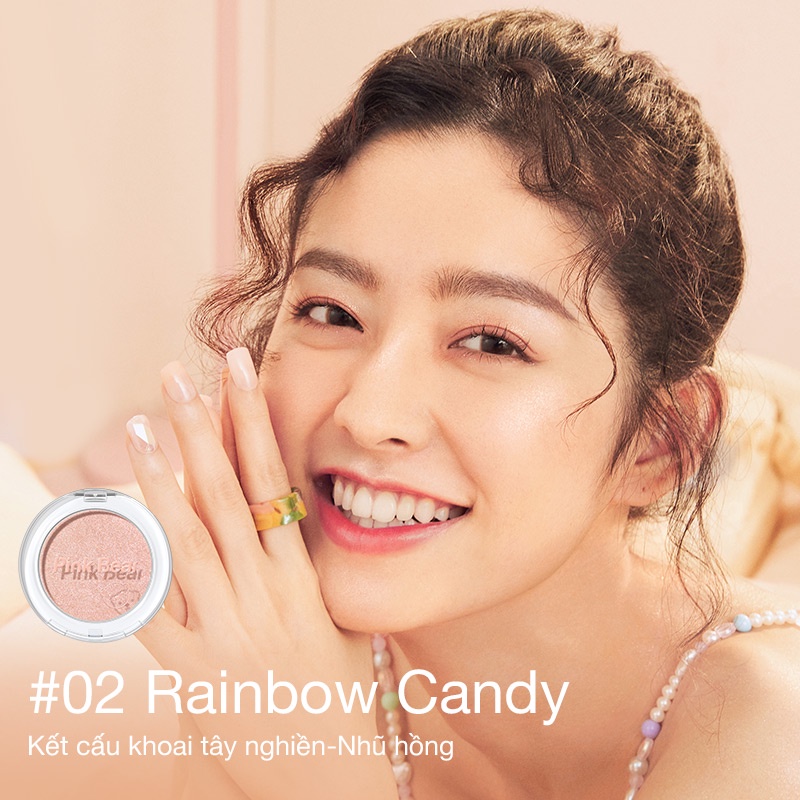 Phấn Bắt Sáng Highlight Pink Bear Afternoon Trang Điểm Tiện Dụng 4 Màu 4.6g | BigBuy360 - bigbuy360.vn
