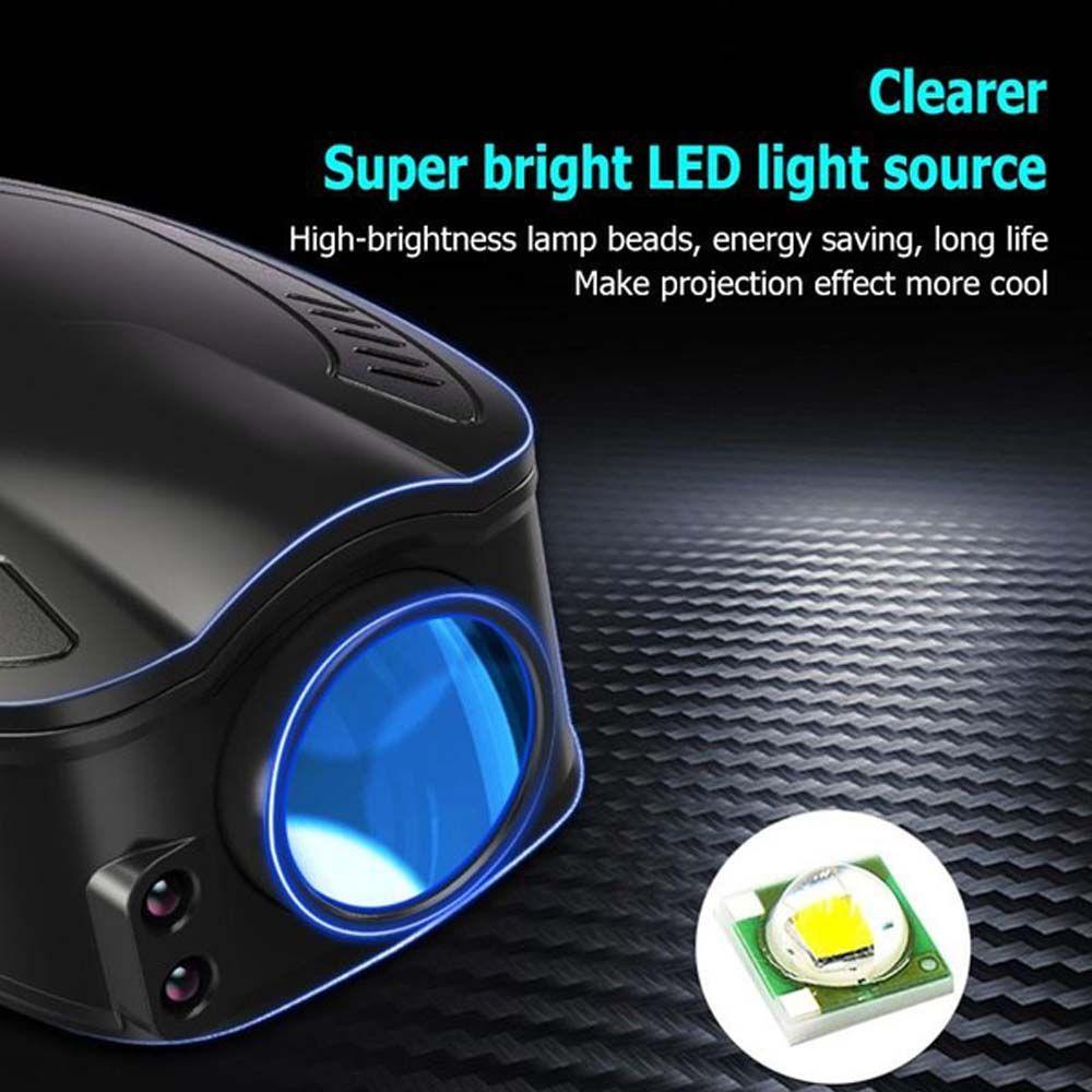 Đèn LED Laser Không Dây Bằng ABS Dùng Trang Trí Cửa Xe Hơi