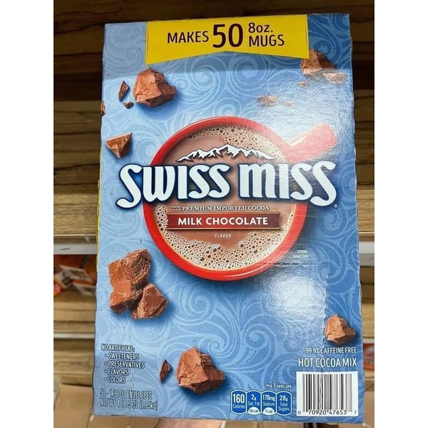 BỘT CACAO SWISS MISS HOT COCOA MIX MILK CHOCOLATE - Hàng  MỸ