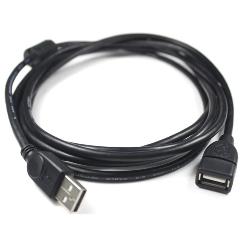 Cáp Nối Dài USB 2.0 1,5m PC (Đen)