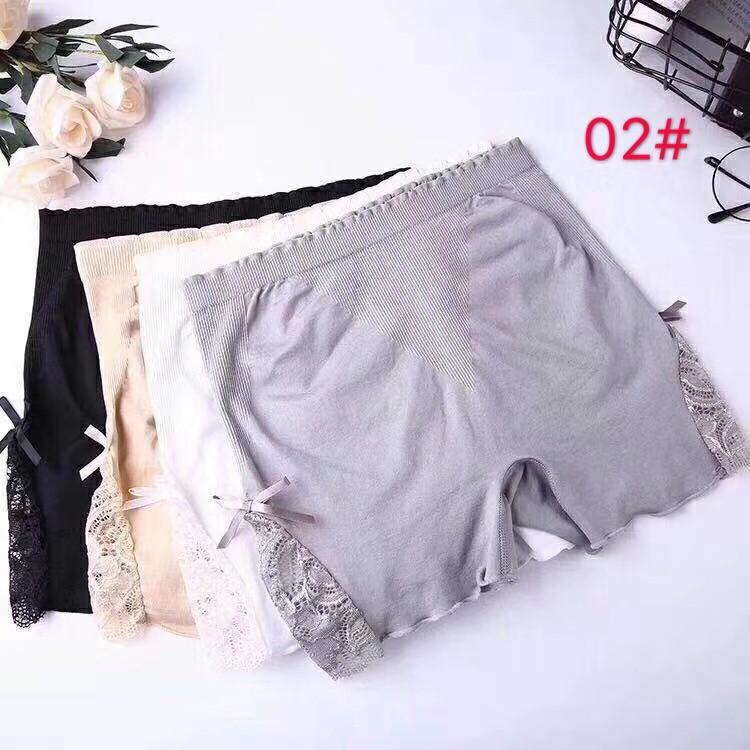 Quần đùi váy REN hông mặc trong váy kiểu hàn quốc Quần boxer nữ bảo hộ lót váy túi zip FSHOPP5