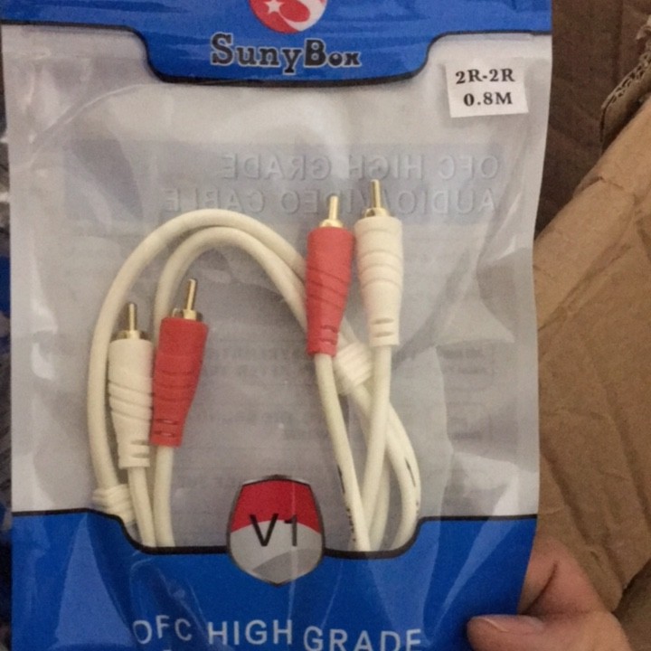 Dây AV (Cáp Audio) 4 đầu hoa sen dài 0,8m