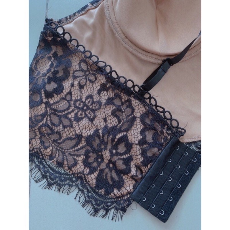 Áo lót trong có mút, áo ngực nữ nút gài hoạ tiết ren