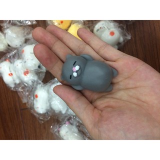 Thú ciu silicon - thanh lý mèo xám nhòe râu 9k/con