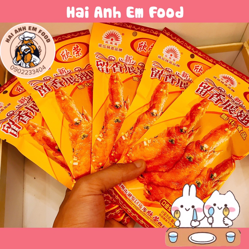 1 Gói Snack Cánh Gà Tàu Cay Cay Đậm Vị Tuổi Thơ, Đồ Ăn Vặt Cổng Trường