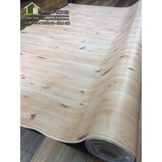 Simili trải sàn vân gỗ màu vàng nhạt, mẫu mới ra, bề mặt có vân nhám như gỗ thật - 1m²