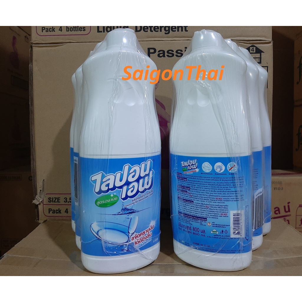 Combo 3 nước rửa chén LiponF Trắng không Mùi ( chai 750ml hoặc Túi 550ml )