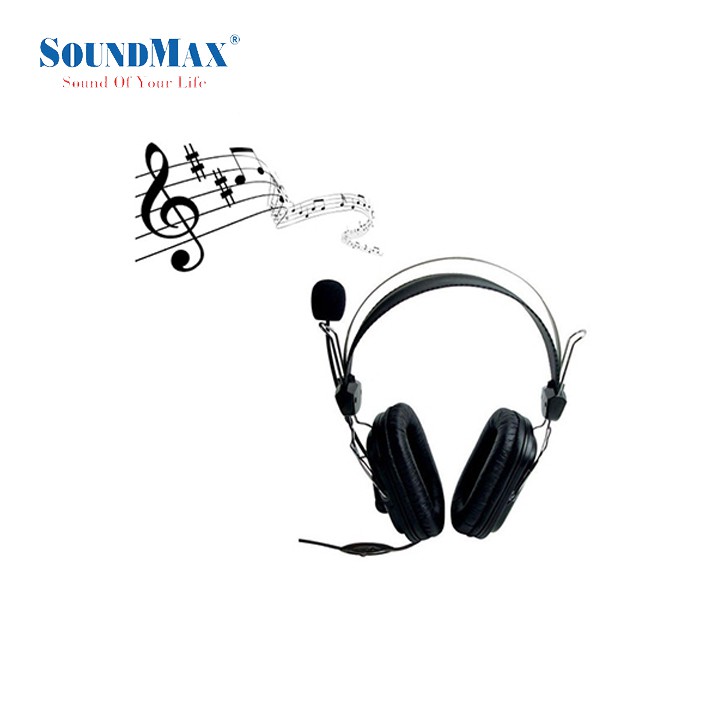 Tai nghe Over-ear SoundMAX AH 302-Hàng Chính Hãng