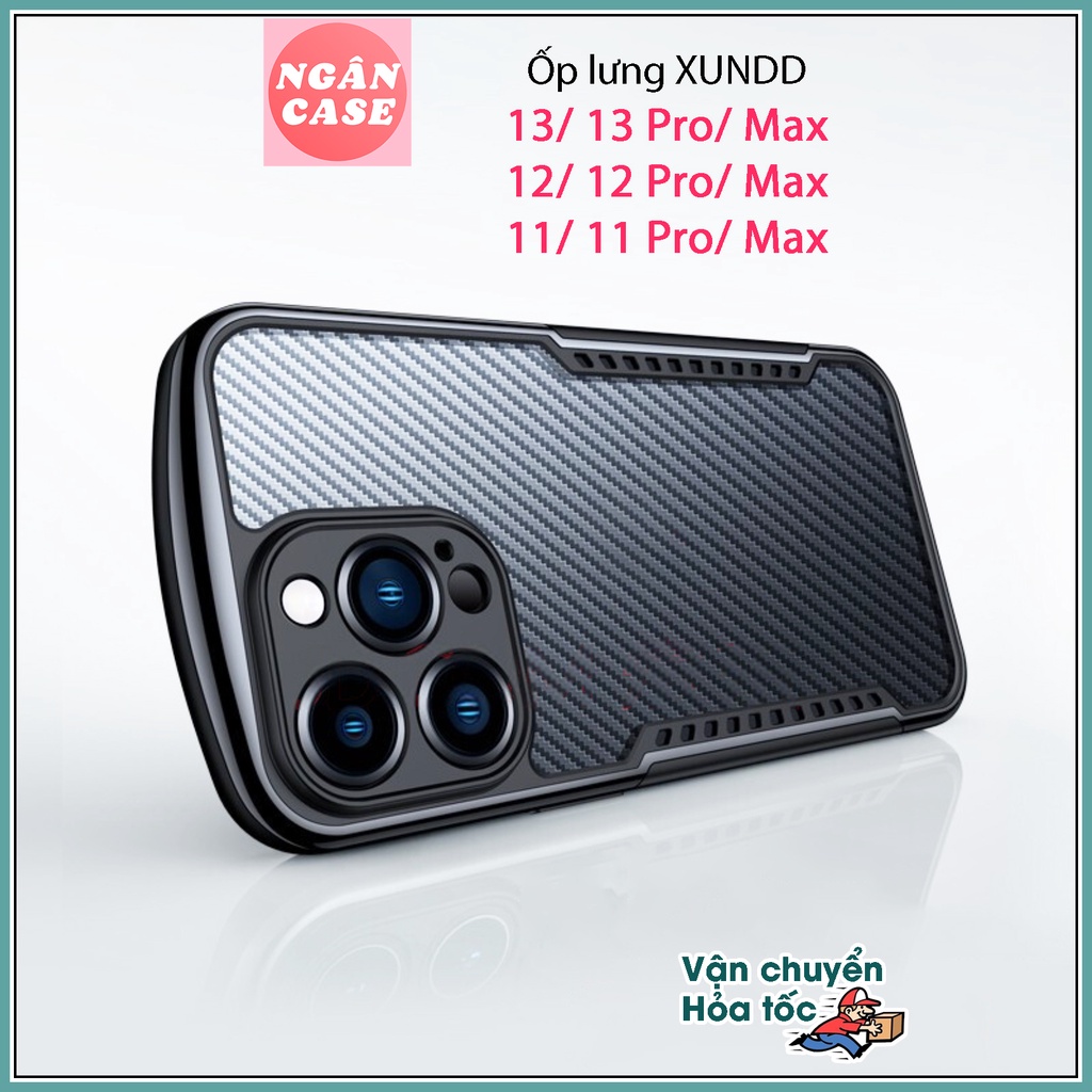 Ốp lưng XUNDD iPhone 13/ 13 Pro/ Max/ 12/ 12 Pro/ Max/ 11/ 11 Pro/ Max, Chống sốc, Cạnh tản nhiệt (Gamer Series)