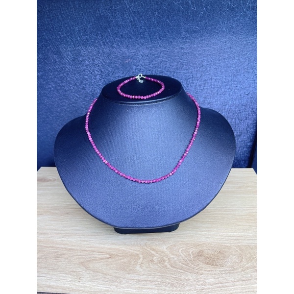 Set vòng Ruby Nam Phi  facet 3mm