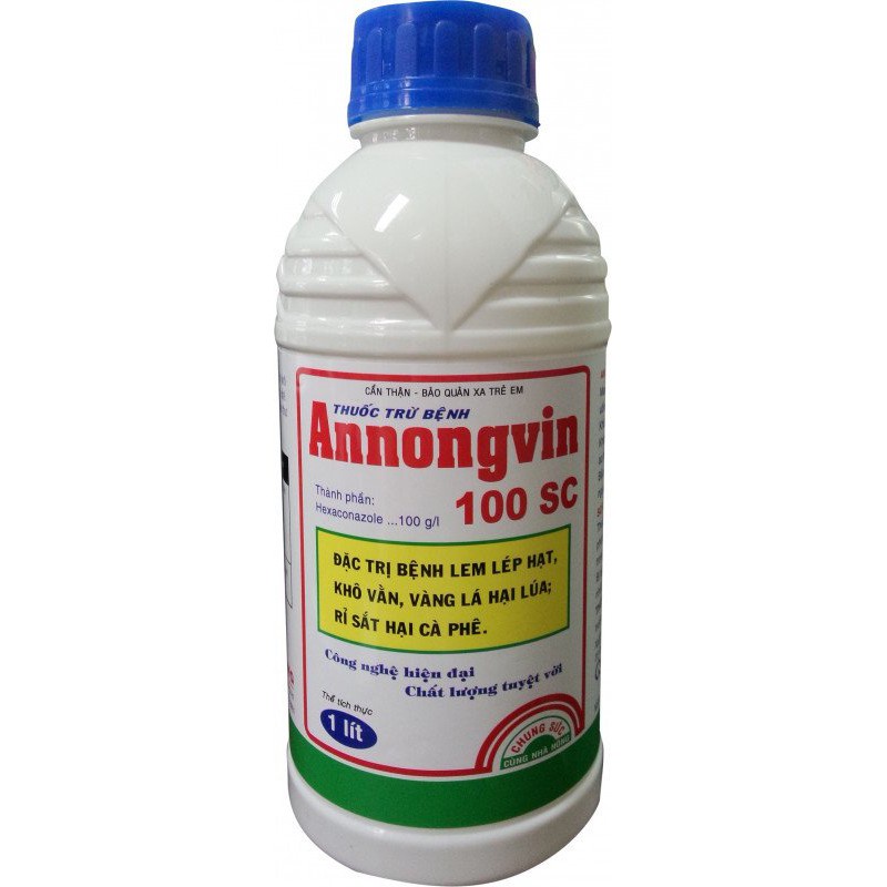 Annongvin 100SC trừ bệnh khô vằn, lem lép hạt, vàng lá lúa, rỉ sắt cà phê, annongvin 50SC, Anvil 1lít