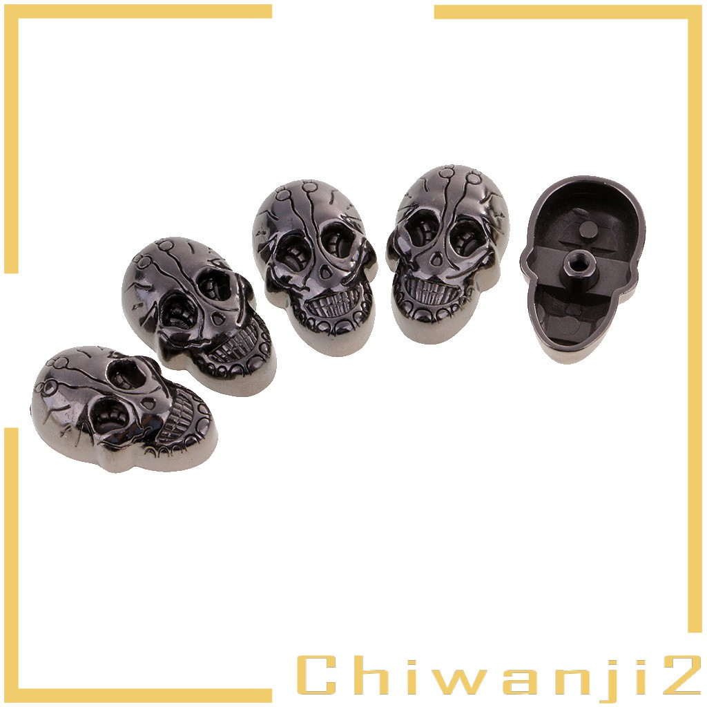 Set 5 Đinh Tán Hình Đầu Lâu Bằng Đồng Trang Trí Túi Xách / Giày Da / Giày Cao Gót