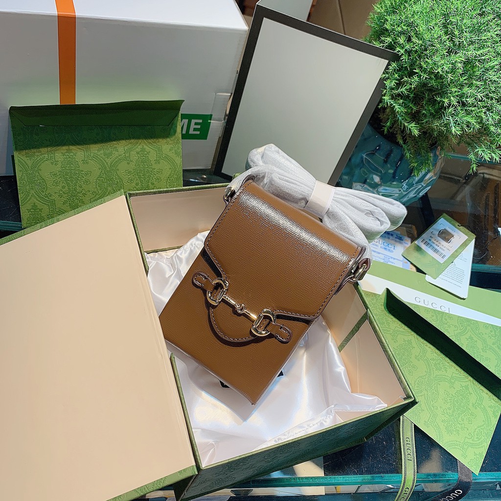 ⚜ Túi đeo chéo Gucci điện thoại - Bản Da Thật
