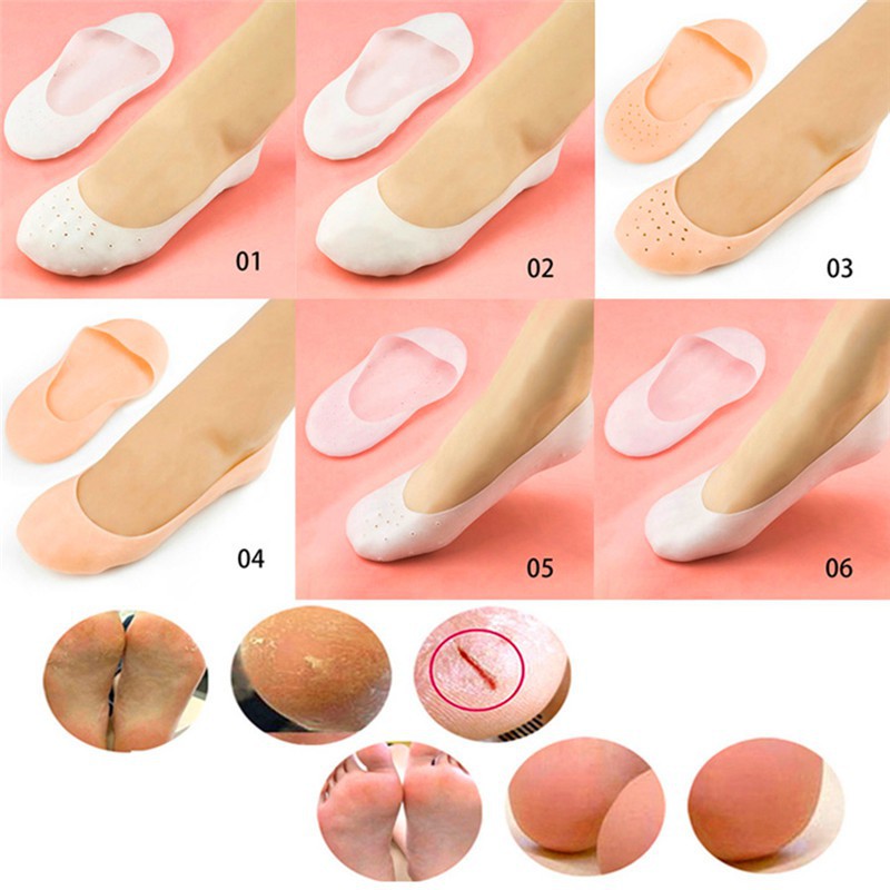 Đôi tất silicone ngắn thông thoáng giúp bảo vệ bàn chân