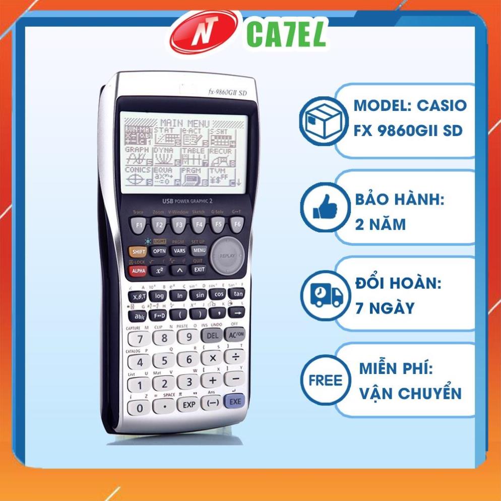 Máy tính Casio FX 9860GII SD hàng chinh hãng bảo hành 2 năm VPP An Sinh