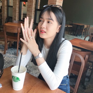 Áo thun gân tay dài form croptop