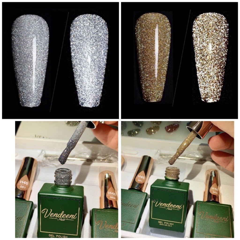 Sơn Nhũ Flash Vendeeni Siêu Sáng Sét 5 Chai Hàng Chính Hãng ( miễn ship )