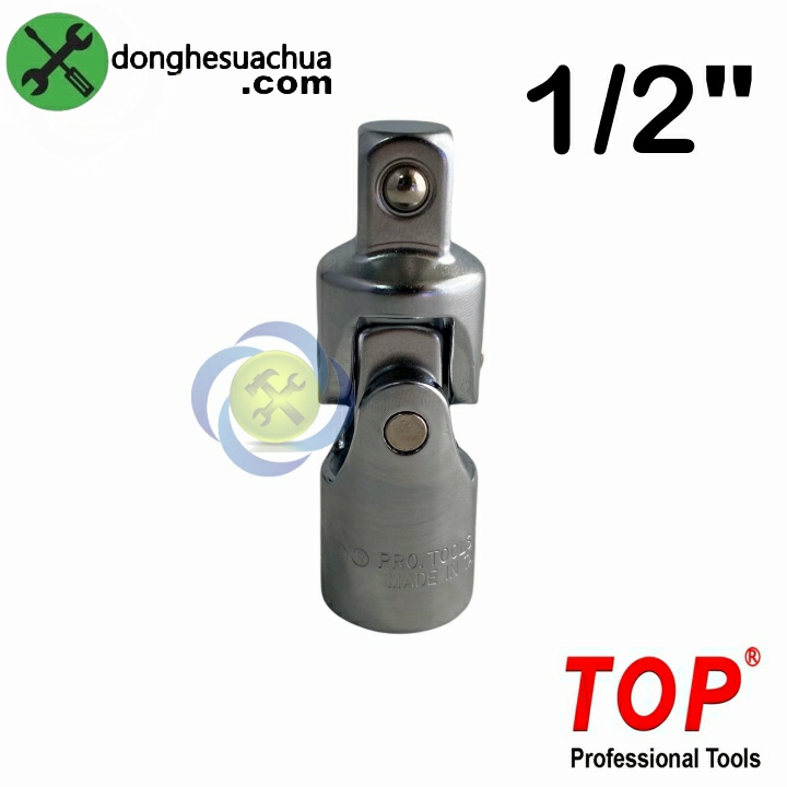 Đầu lắc léo 1/2 TOP-LL12 gắn tuýp 1/2 inch thép CRV