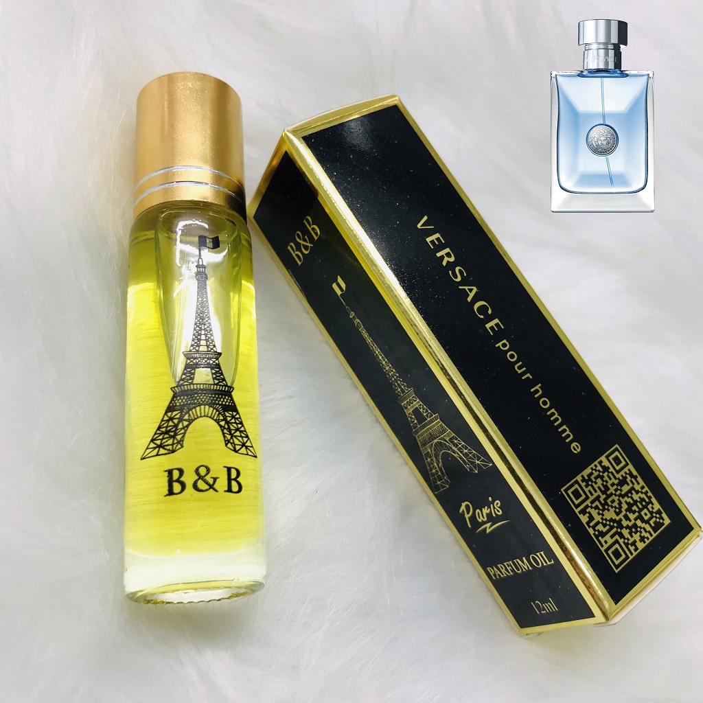 [Thơm lâu 14 tiếng] Tinh dầu nước hoa nam BB Versace Pour Homme dạng lăn 12ml, lưu hương 24 tiếng