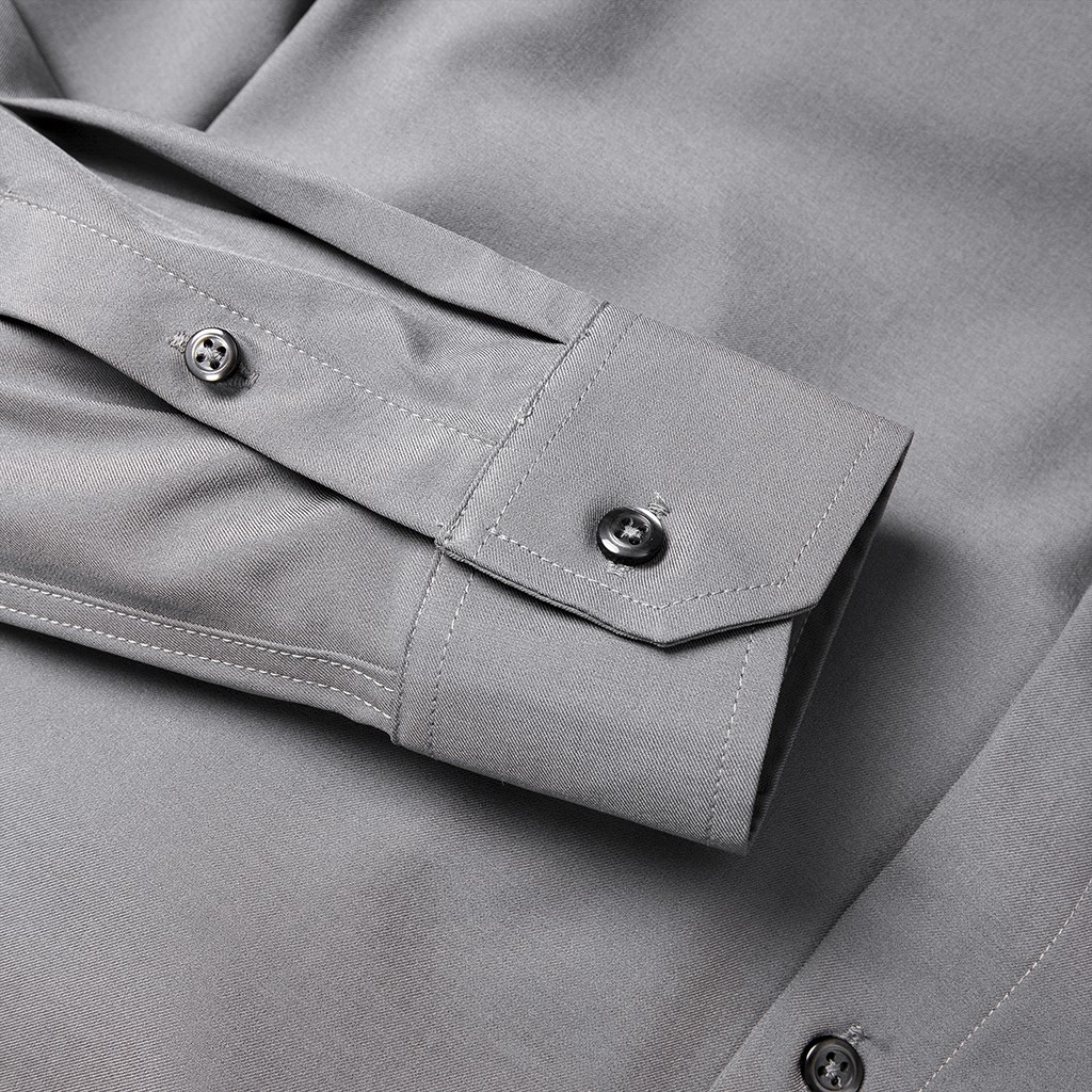 Áo sơ mi nam Double'D chất lụa màu xám SMT00 | BigBuy360 - bigbuy360.vn
