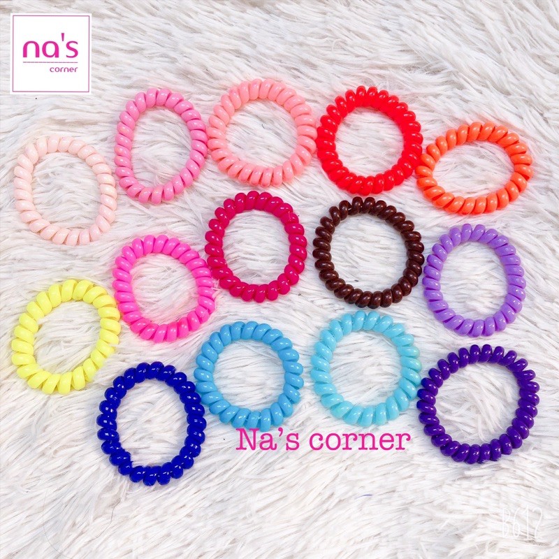 Dây cột tóc buộc tóc lò xo lớn nhiều màu thời trang