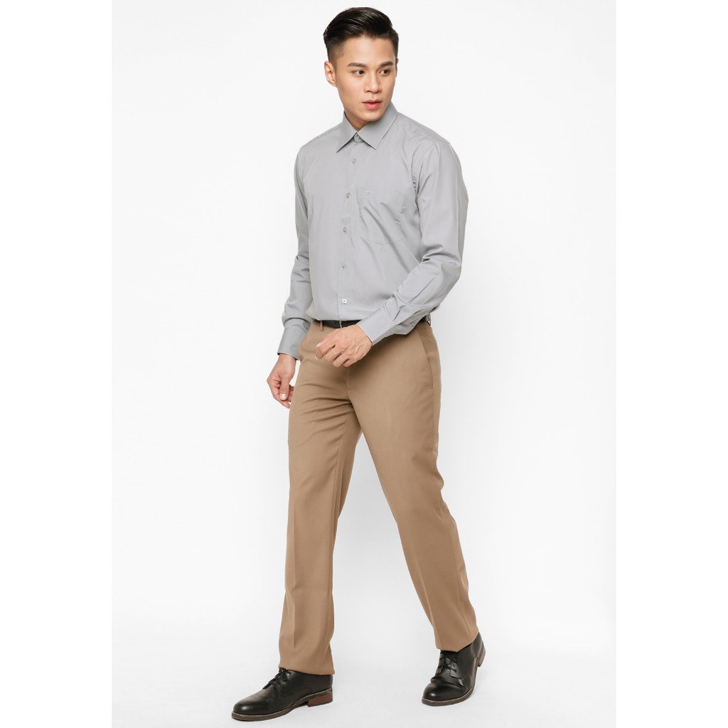 Áo Sơ Mi Dài Tay Màu Tencel-Spun Regular Fit 325 Vĩnh Tiến - VM5-G519