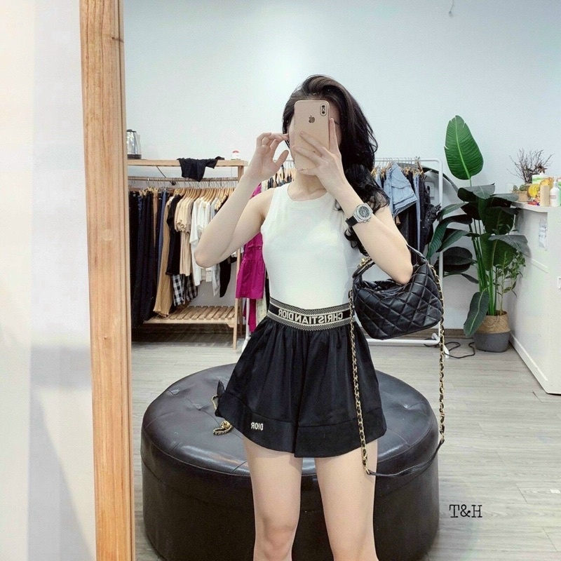Sooc đũi xước cạp kiểu thêu D