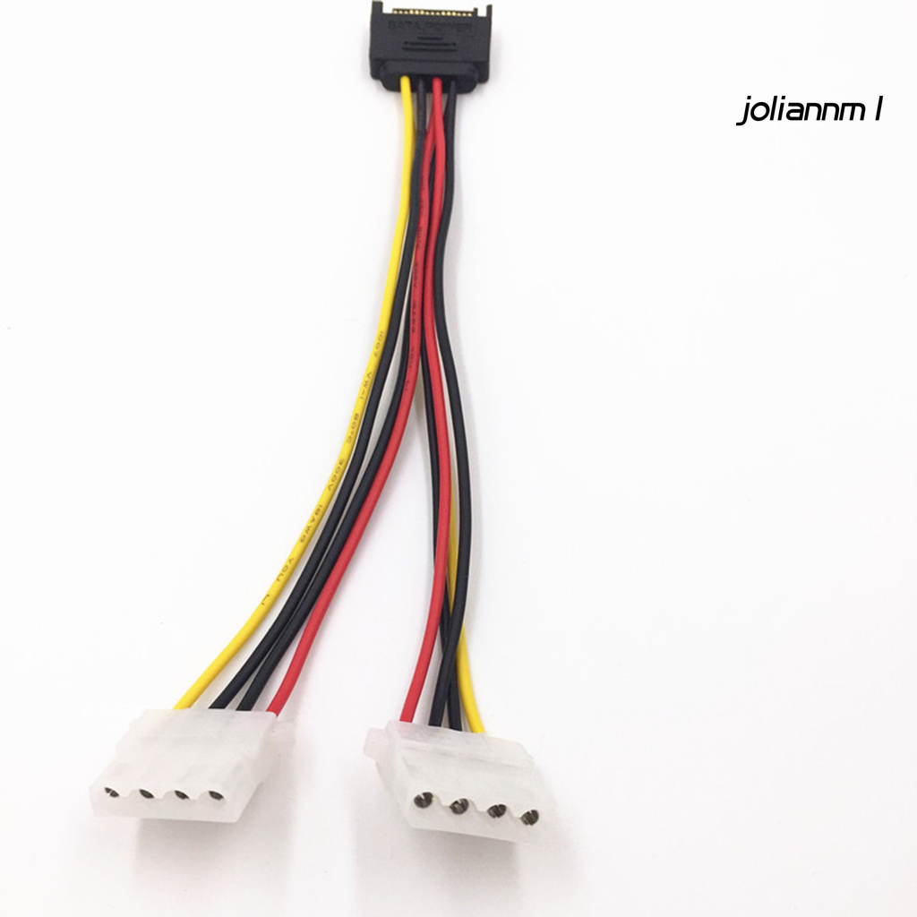 Cáp Chuyển Đổi Nguồn Sata 15pin Sang Molex Ide 4pin Dài 20cm Cho Ổ Cứng Hdd