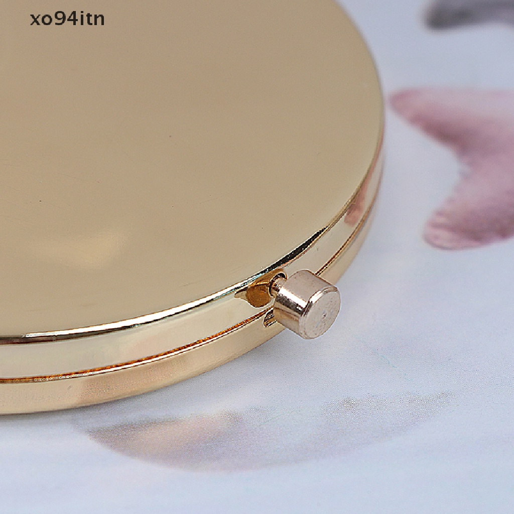 Gương Trang Điểm Phóng Đại Bỏ Túi Bằng Hợp Kim Phong Cách Vintage