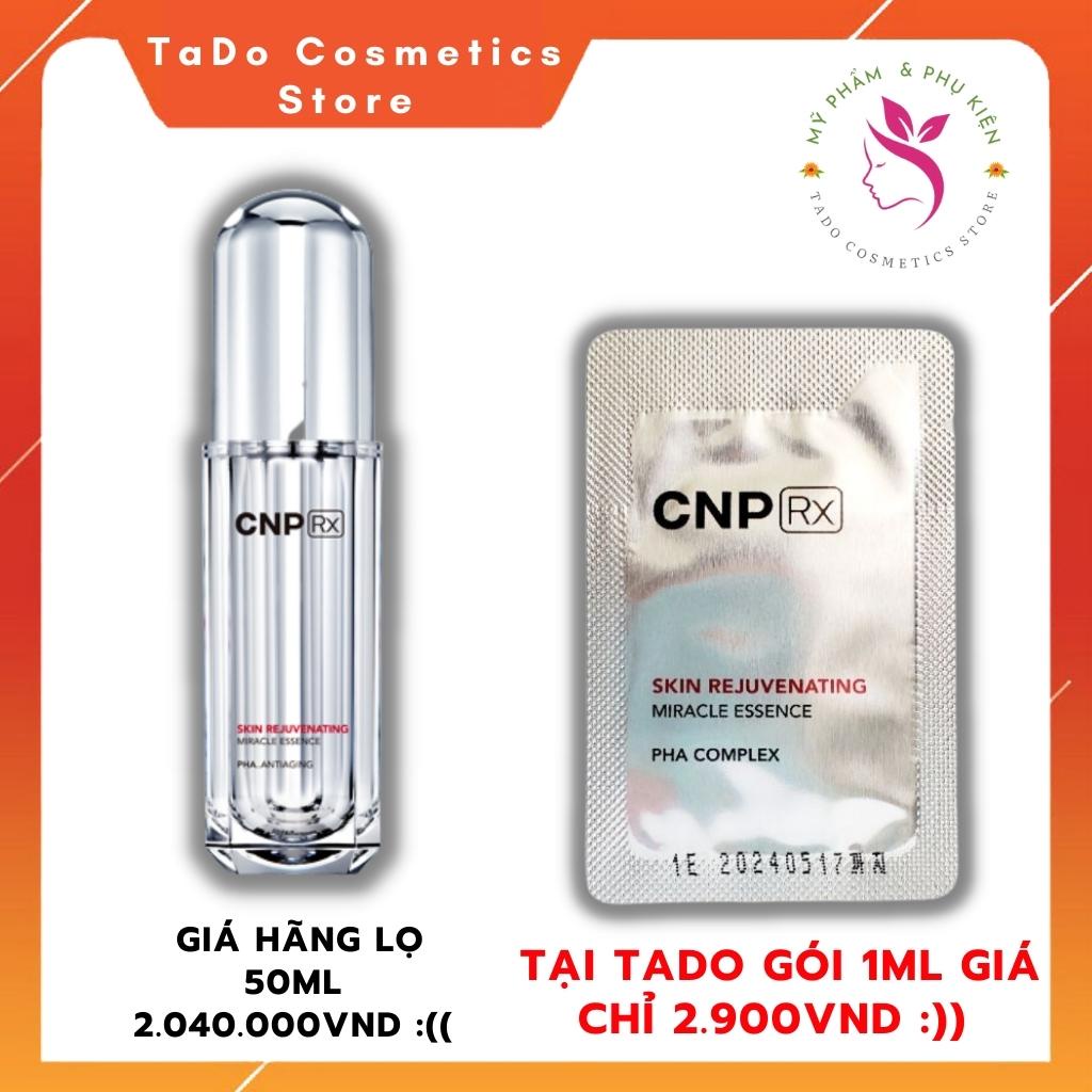 Tinh chất dưỡng truyền trắng da mặt CNP Rx Skin Rejuvenating Miracle Essence 1ml mờ thâm nám tàn nhang