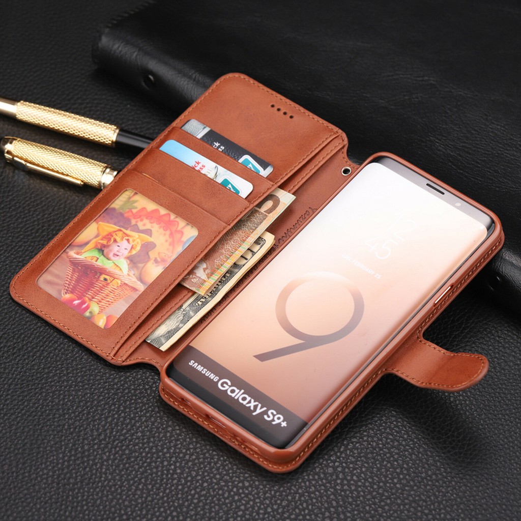 For Samsung Galaxy S9+ Plus S8 S8P S9 Leather Wallet Case Card Slot Flip Back Cover | BigBuy360 - bigbuy360.vn